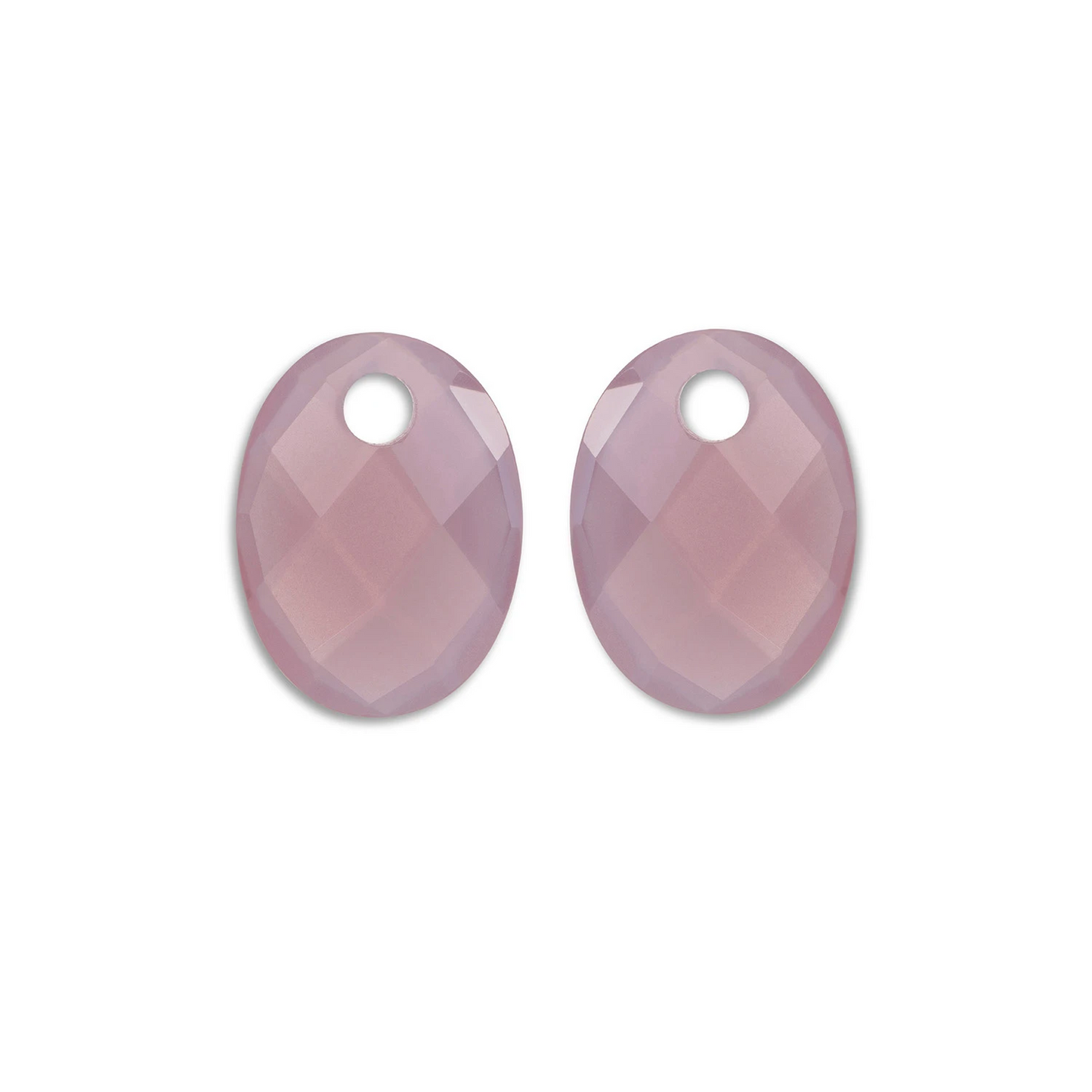 Earstones | Medium Oval - Pink Opalite