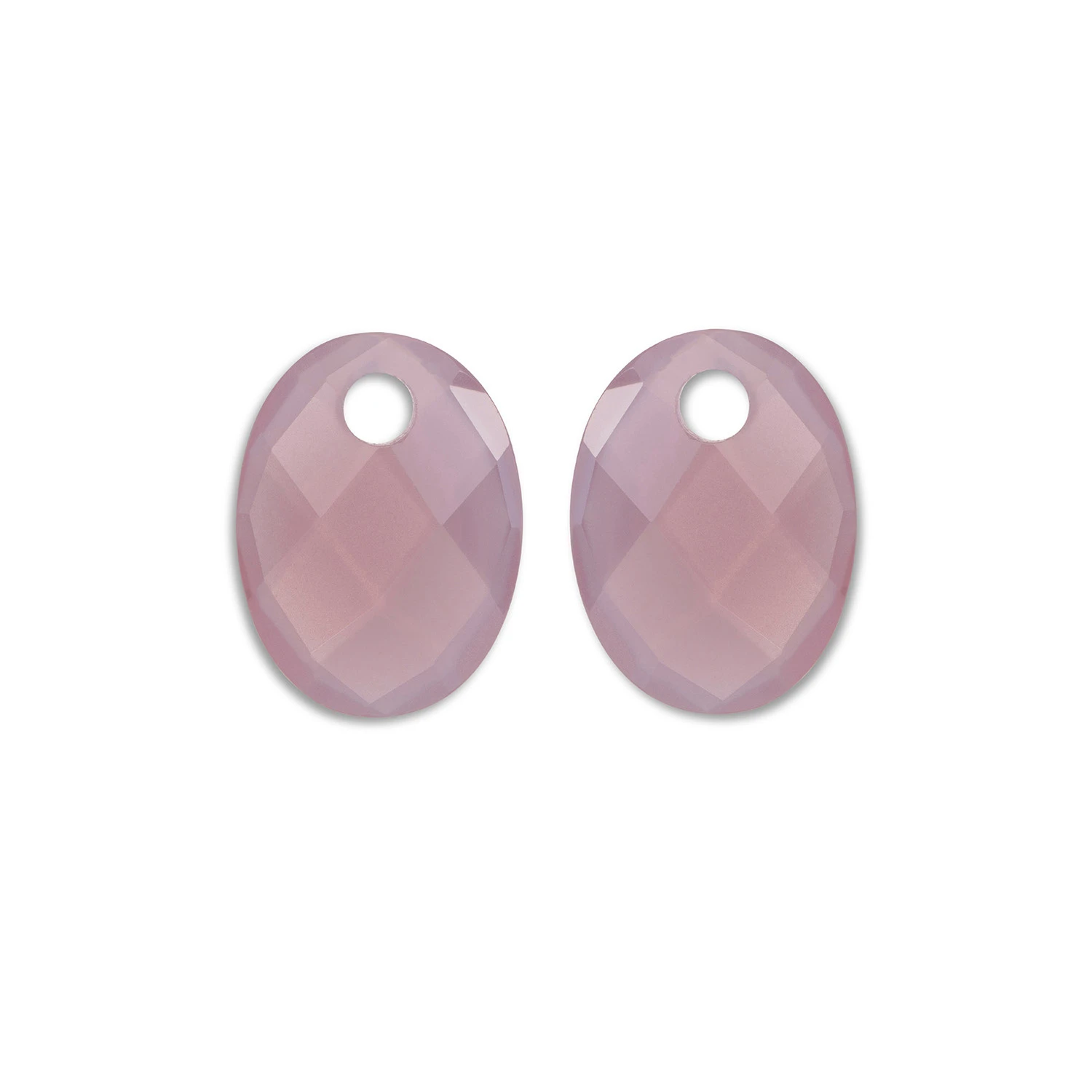 Earstones | Medium Oval - Pink Opalite