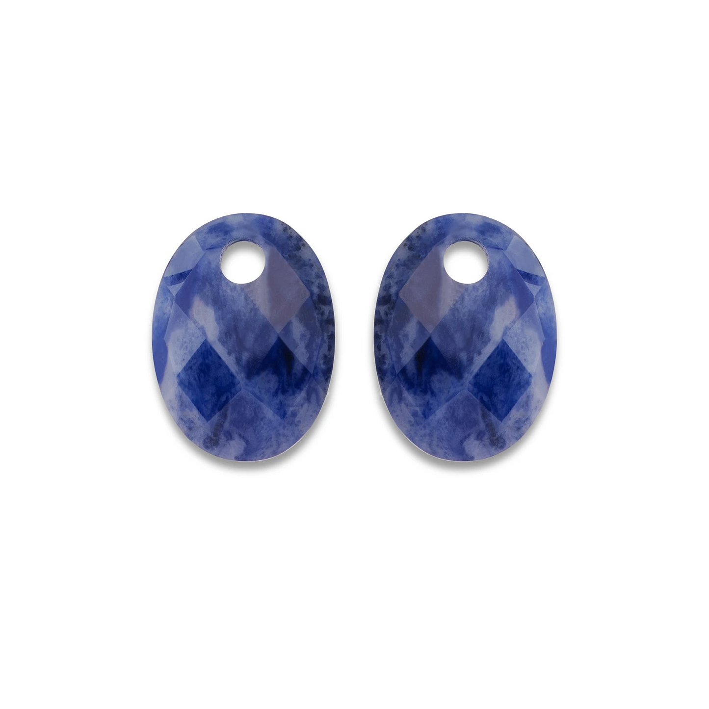 Earstones | Medium Oval - Sodalite