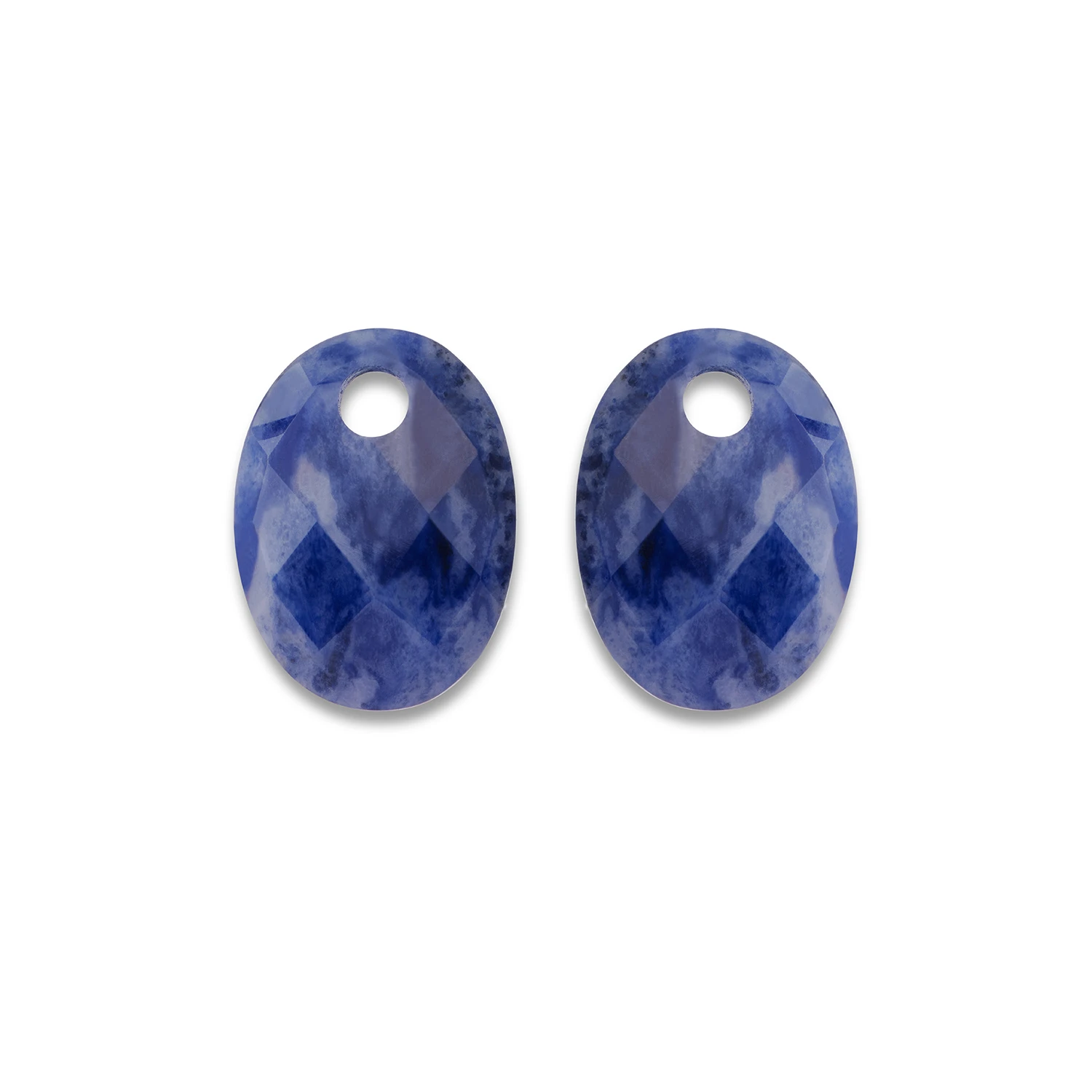 Earstones | Medium Oval - Sodalite