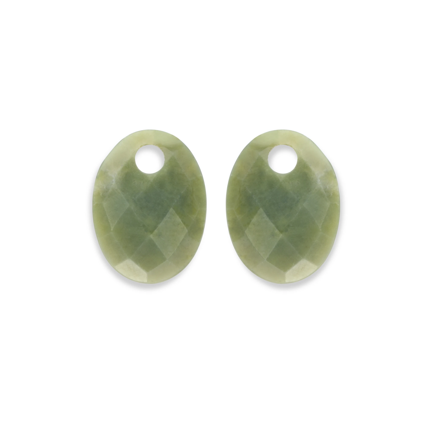 Earstones | Medium Oval Southern Jade