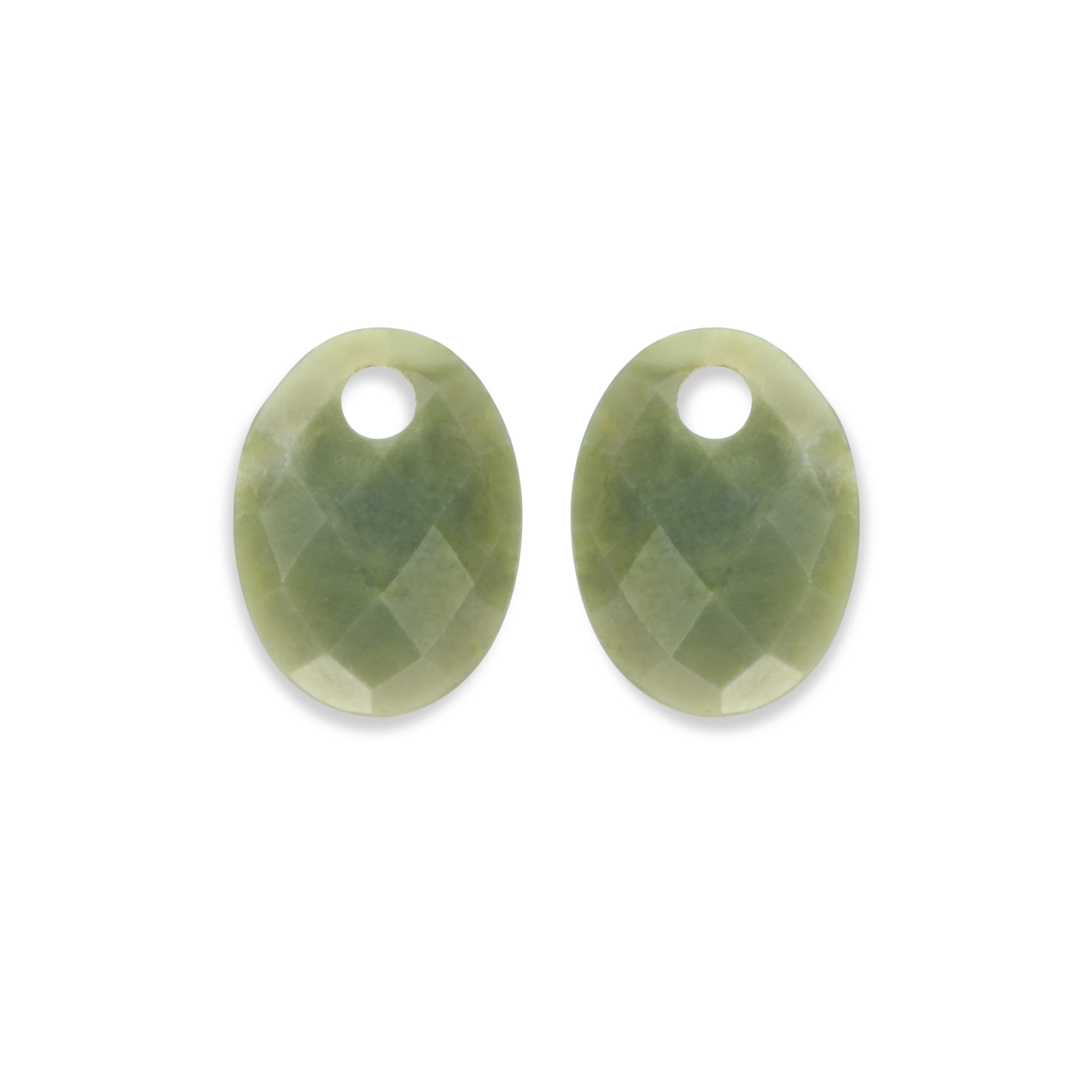 Earstones | Medium Oval Southern Jade