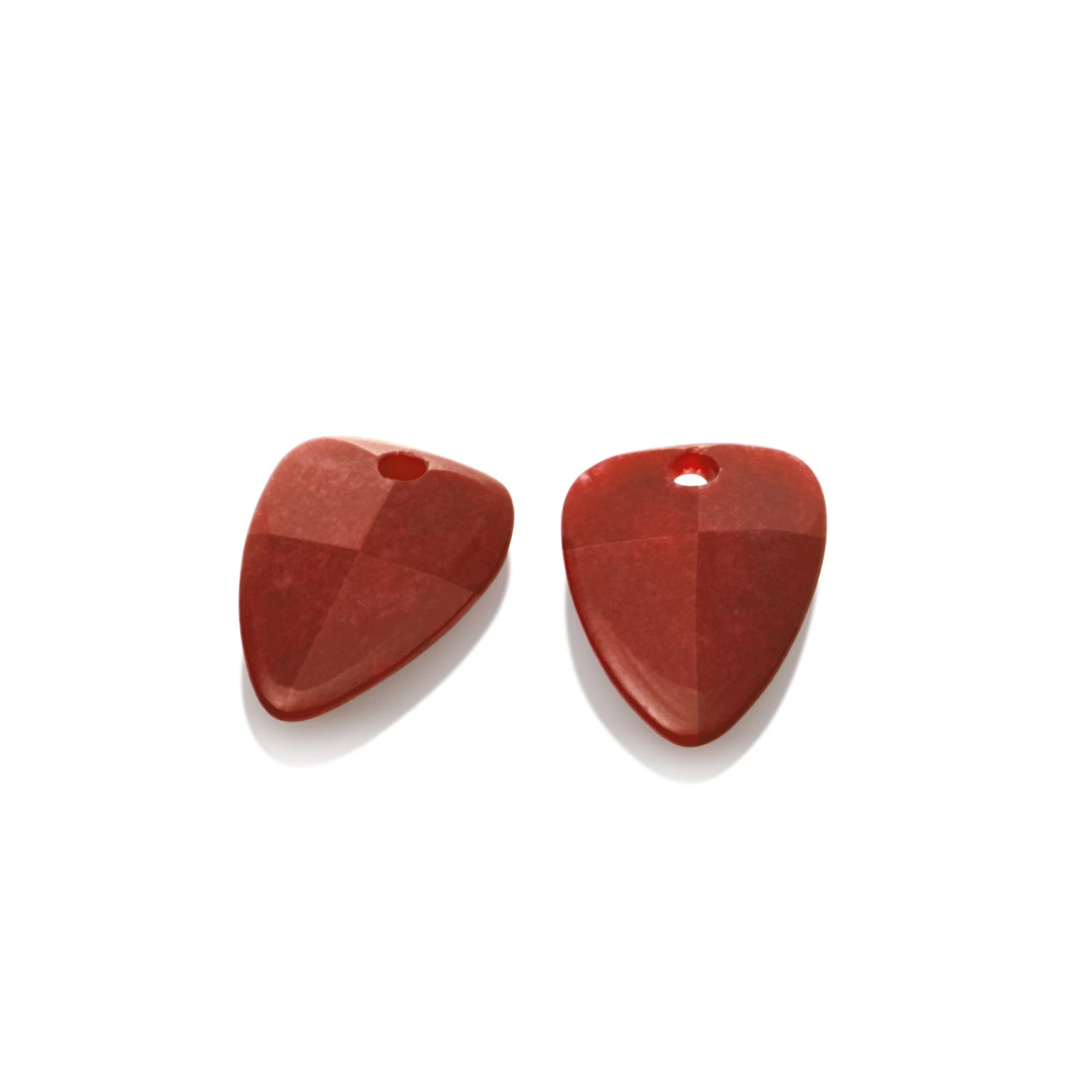 Earstones | Red Coral Edge Minimals