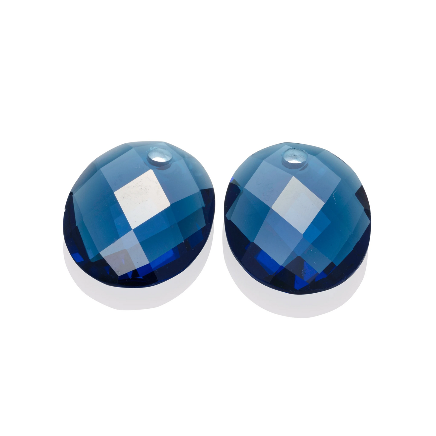 Earstones | Round Oval - Topaz Quartz
