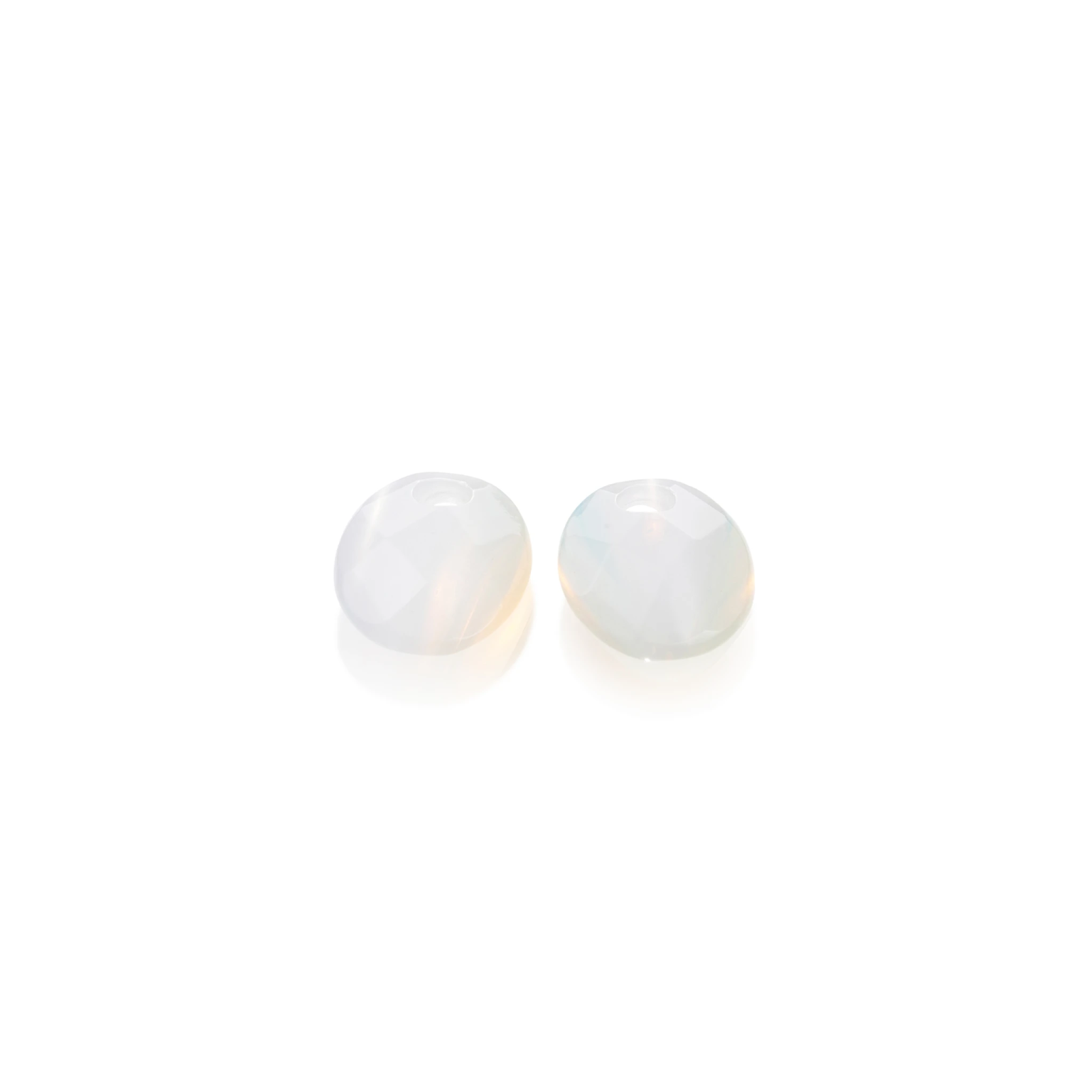Earstones | Small Oval - Facet Opalite