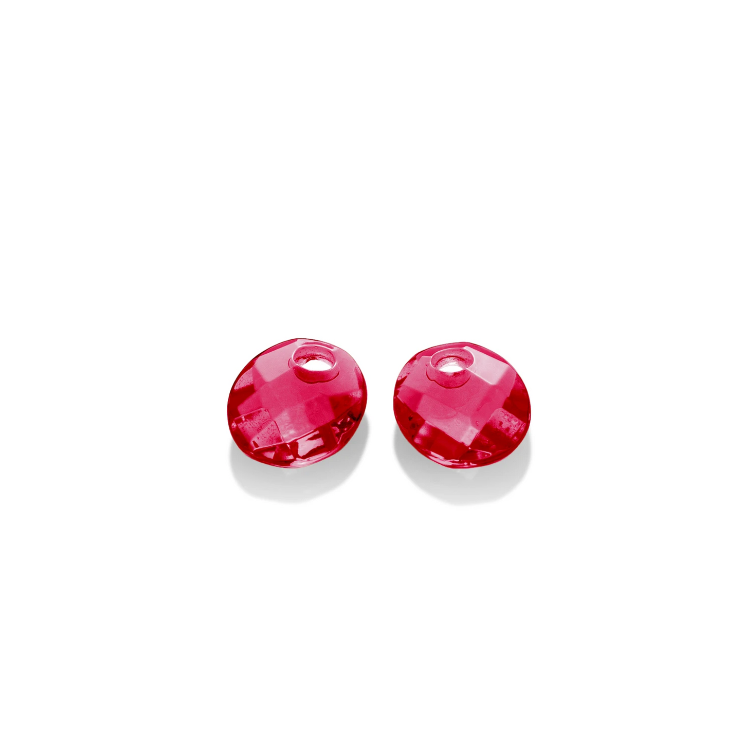 Earstones | Small Oval - Fuchsia Quartz