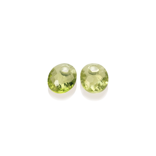 Earstones | Small Oval - Lemon Quartz