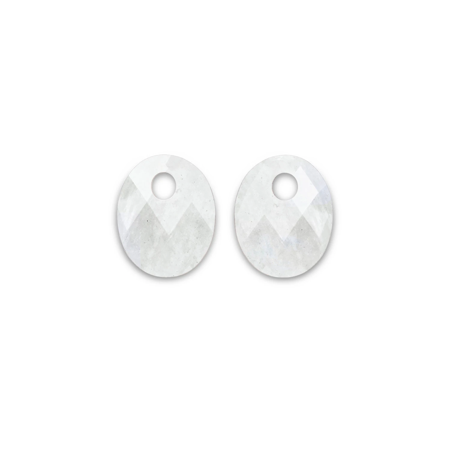 Earstones | Small Oval - Moonstone