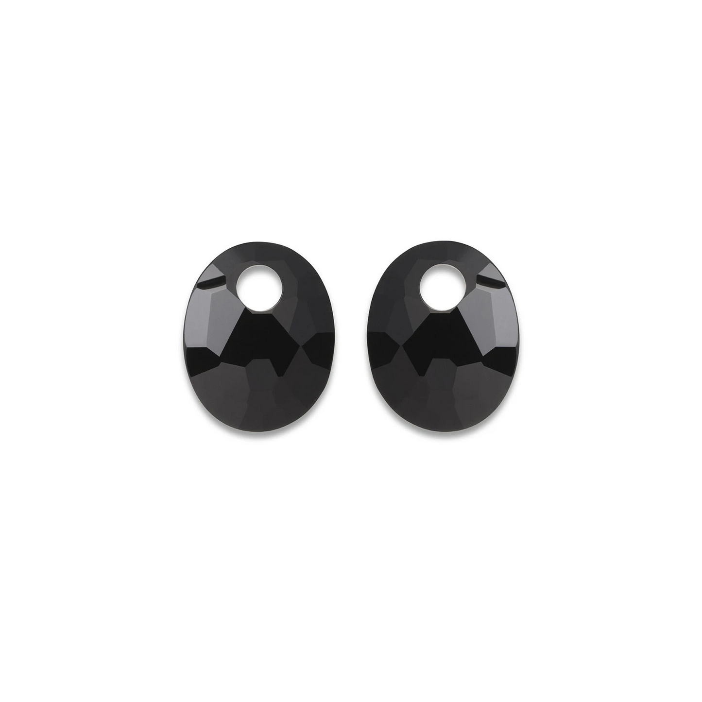 Earstones | Small Oval - Onyx