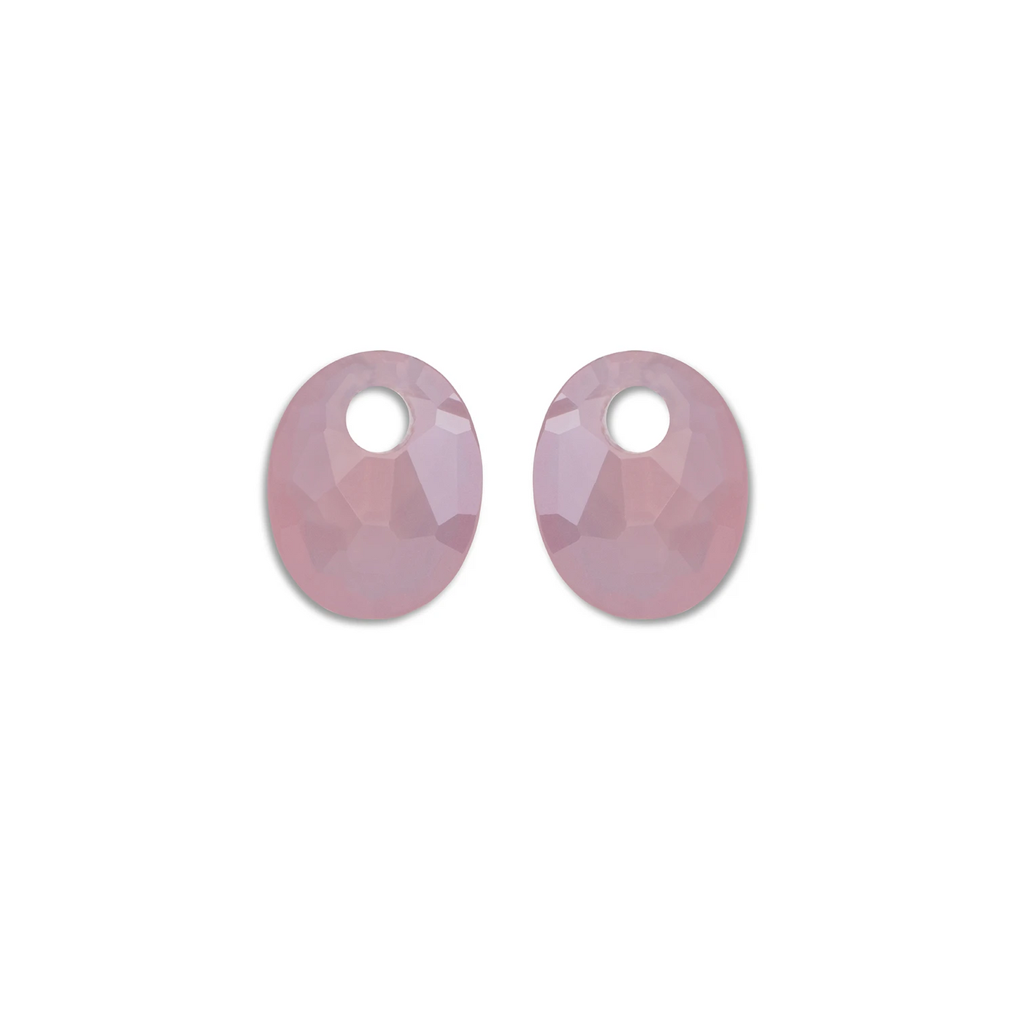 Earstones | Small Oval - Pink Opalite