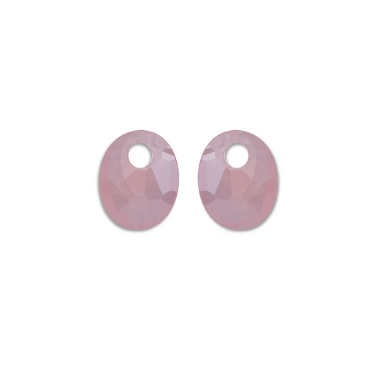 Earstones | Small Oval - Pink Opalite