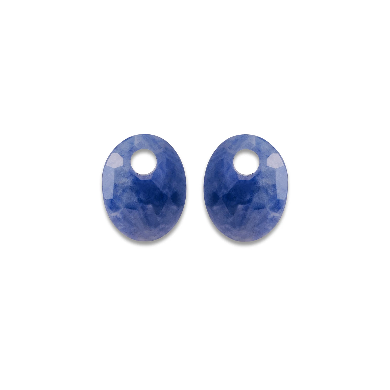 Earstones | Small Oval - Sodalite