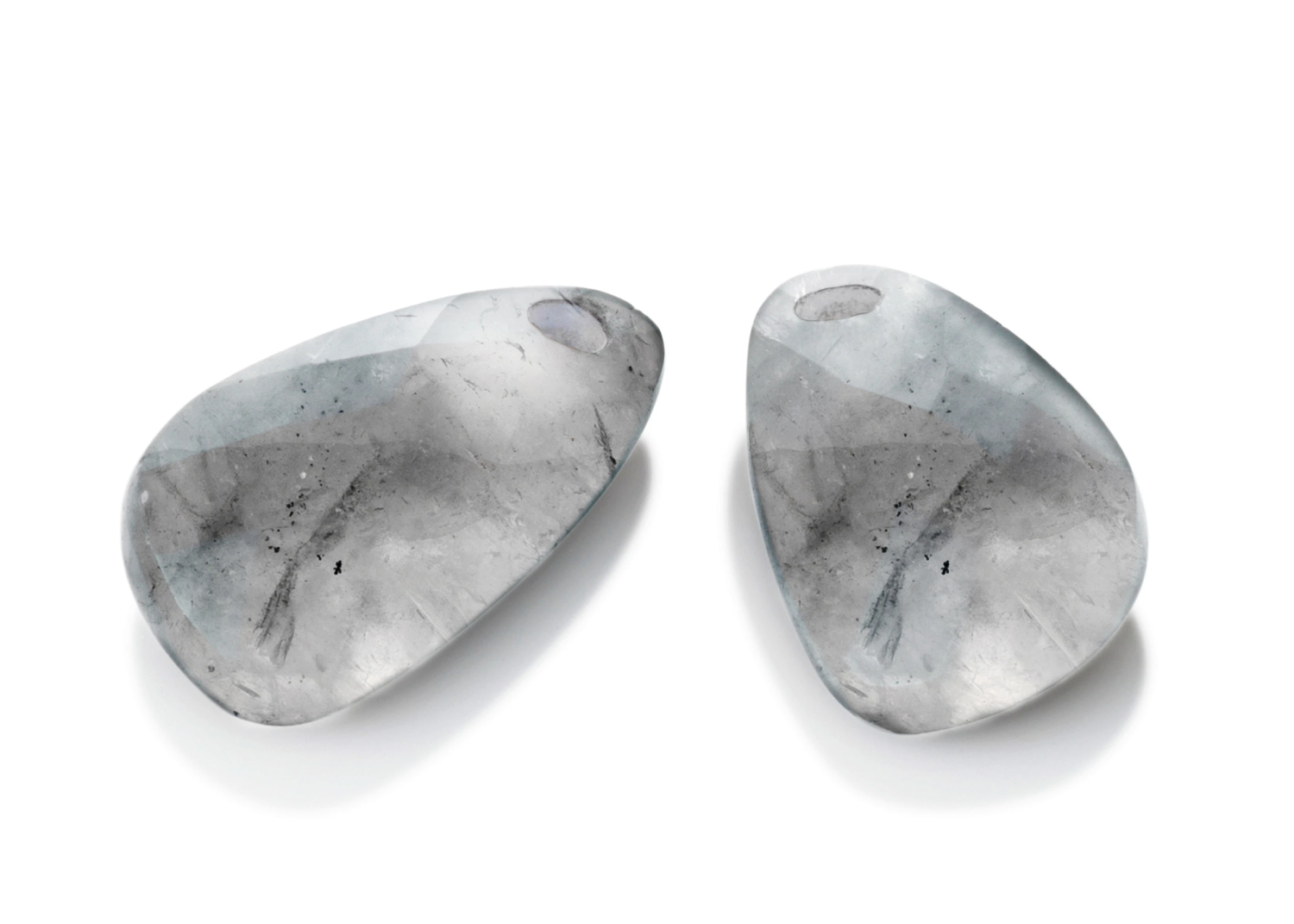 Earstones - Supernova - Black Rutilated Quartz