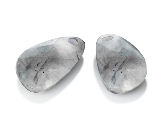 Earstones - Supernova - Black Rutilated Quartz