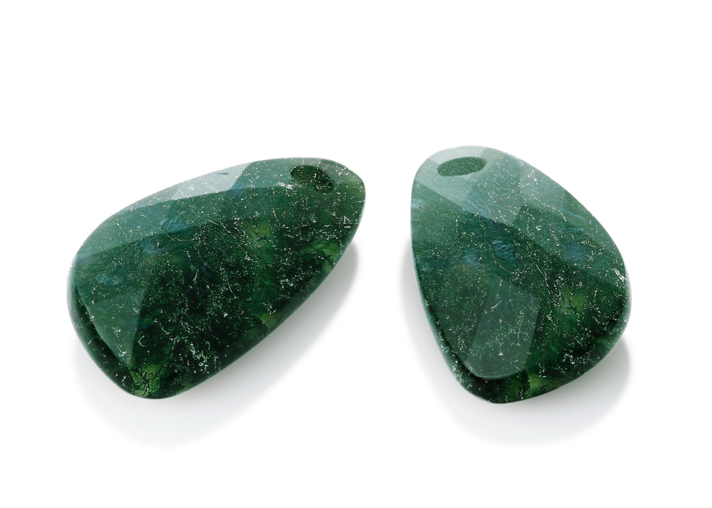 Earstones - Supernova - Moss Agate