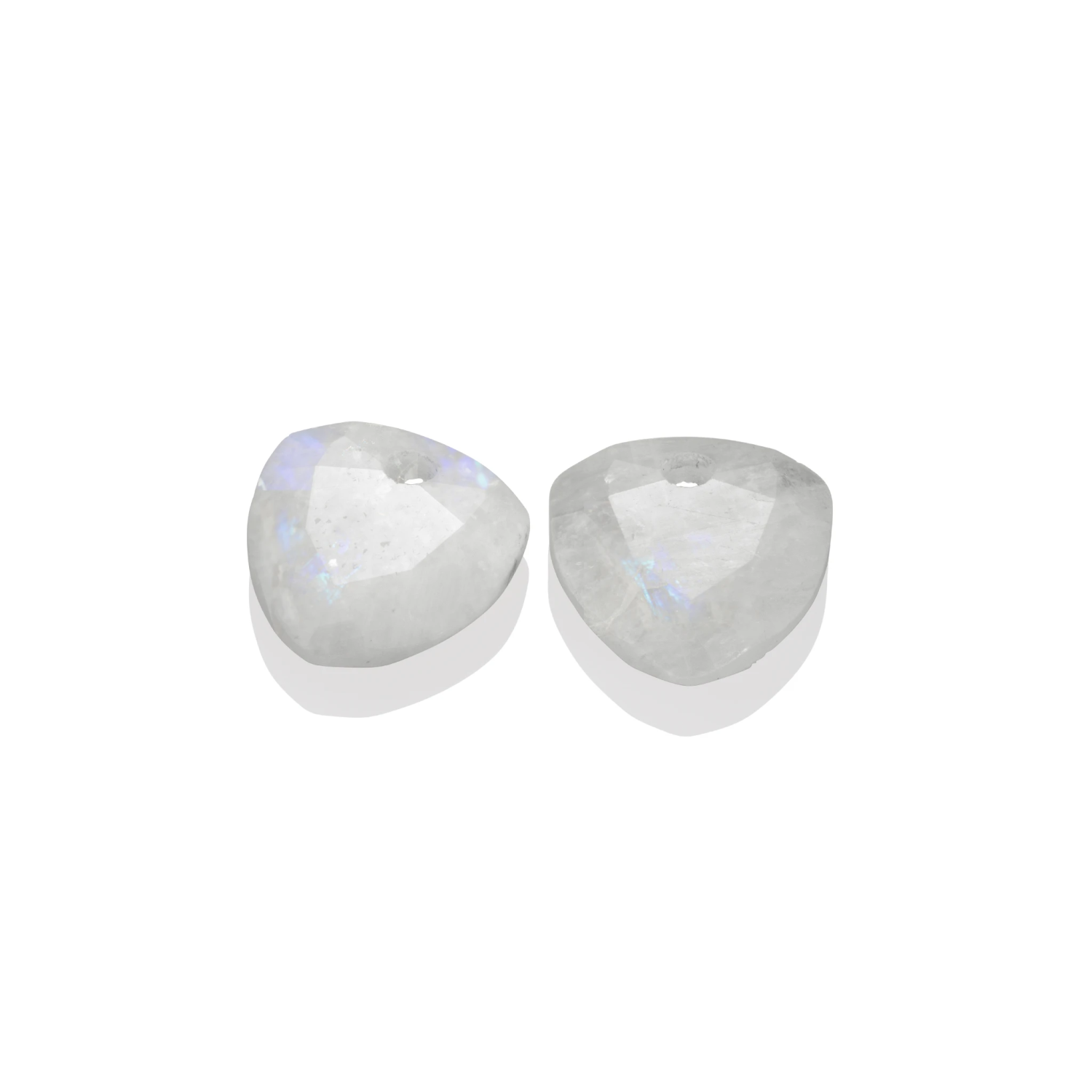 Earstones | Trillion Cut - Moonstone