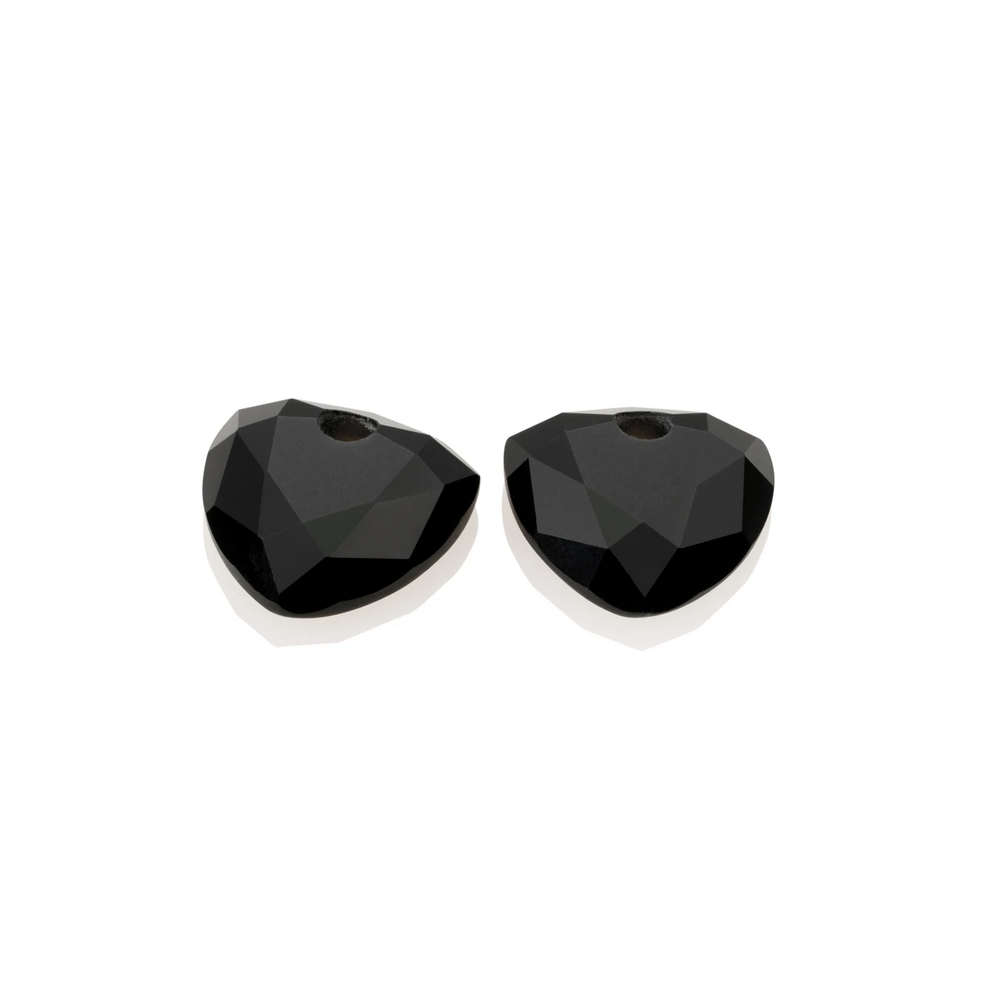 Earstones | Trillion Cut - Onyx