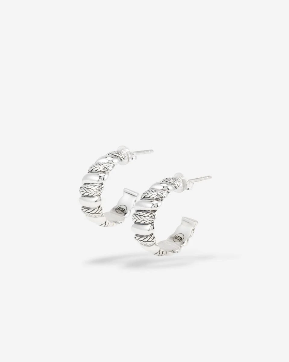 Ellen Oorbellen Spiraal Zilver Set