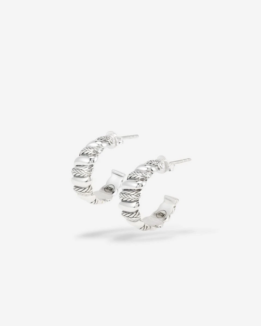 Ellen Oorbellen Spiraal Zilver Set