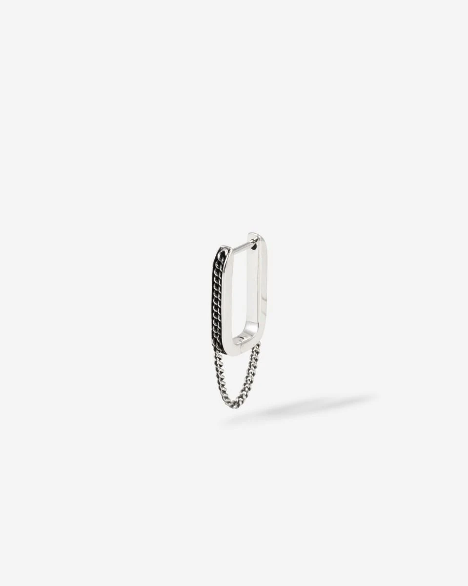 Essential Hoop Chainlink Zilver Single Piece