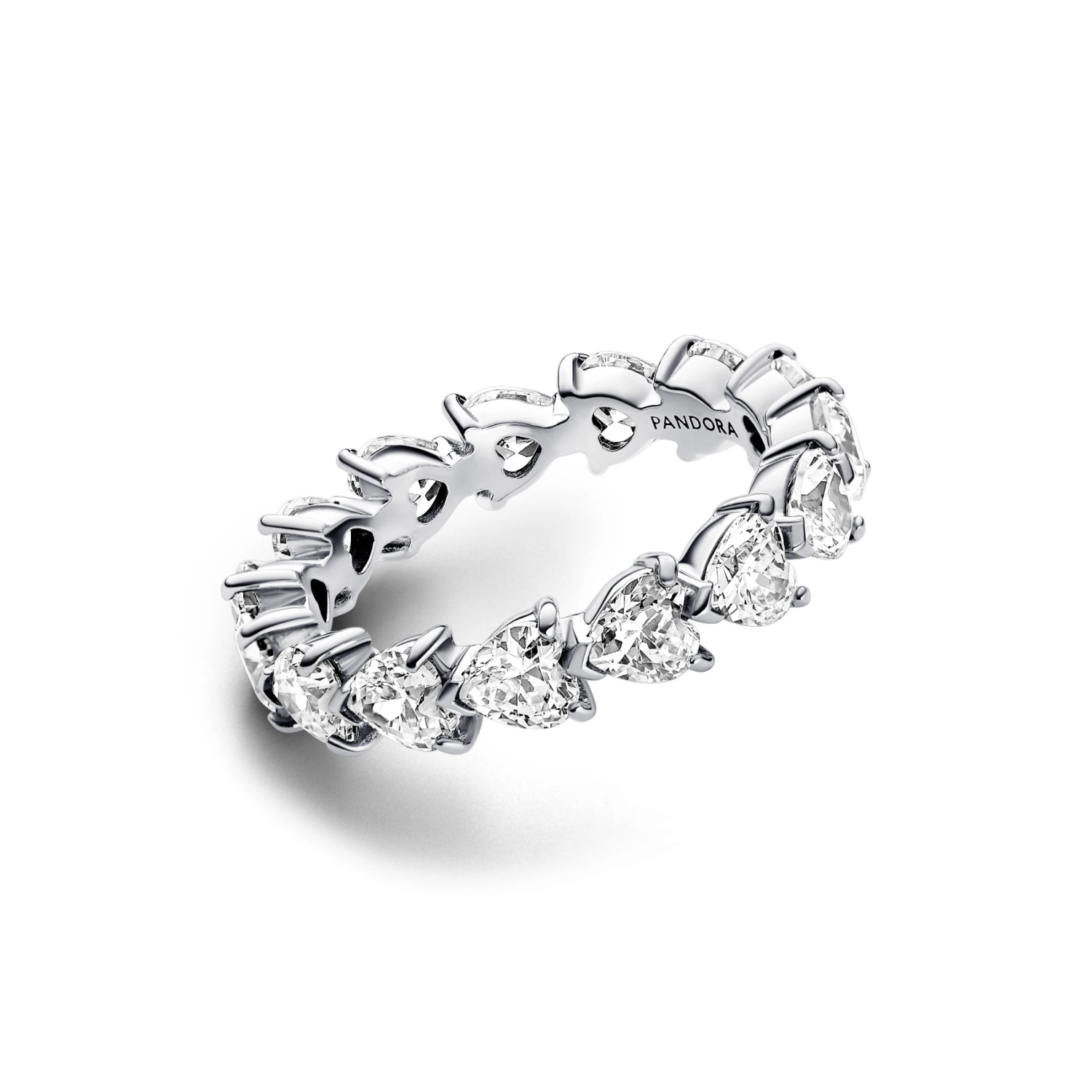 Eternity-ring met hartenrij