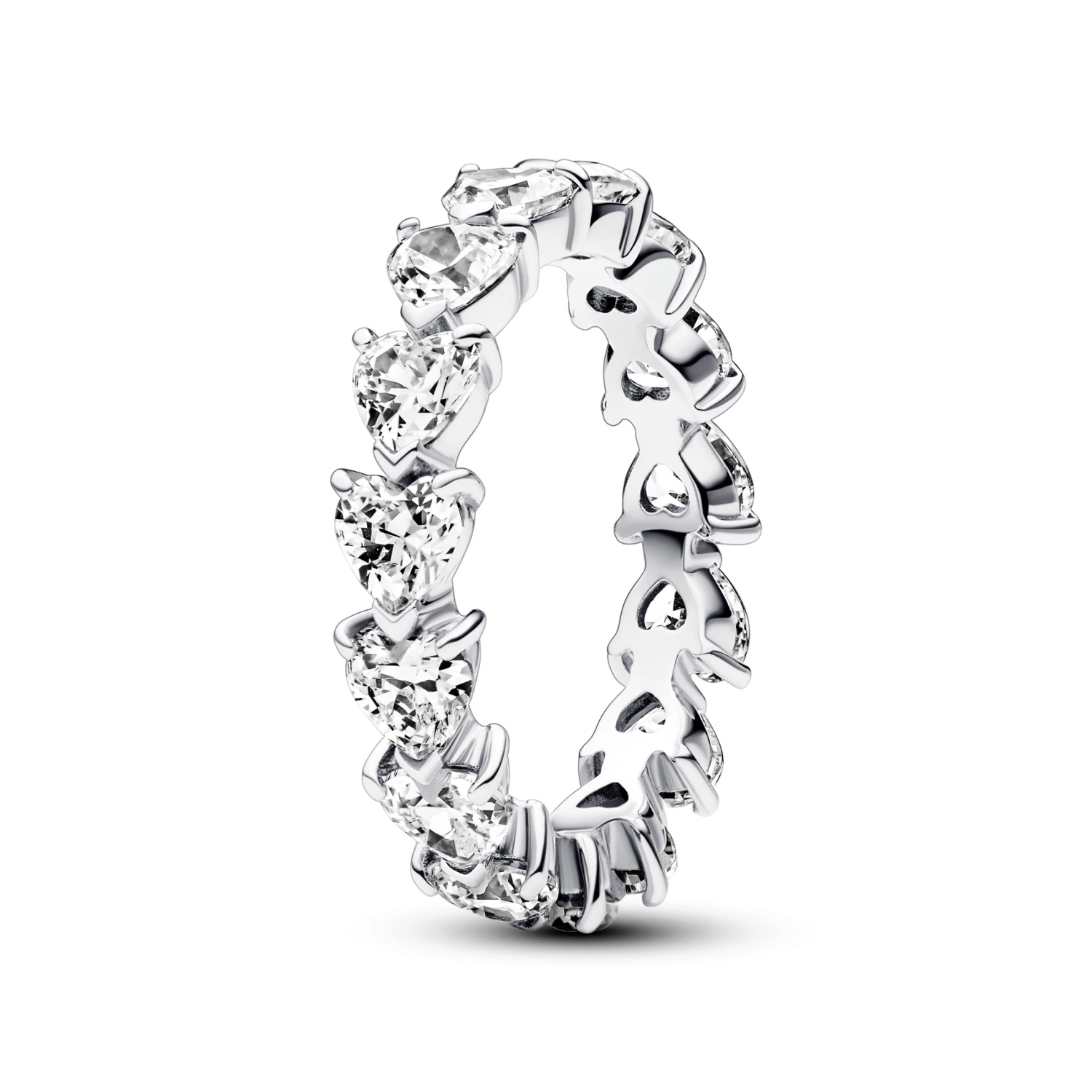 Eternity-ring met hartenrij