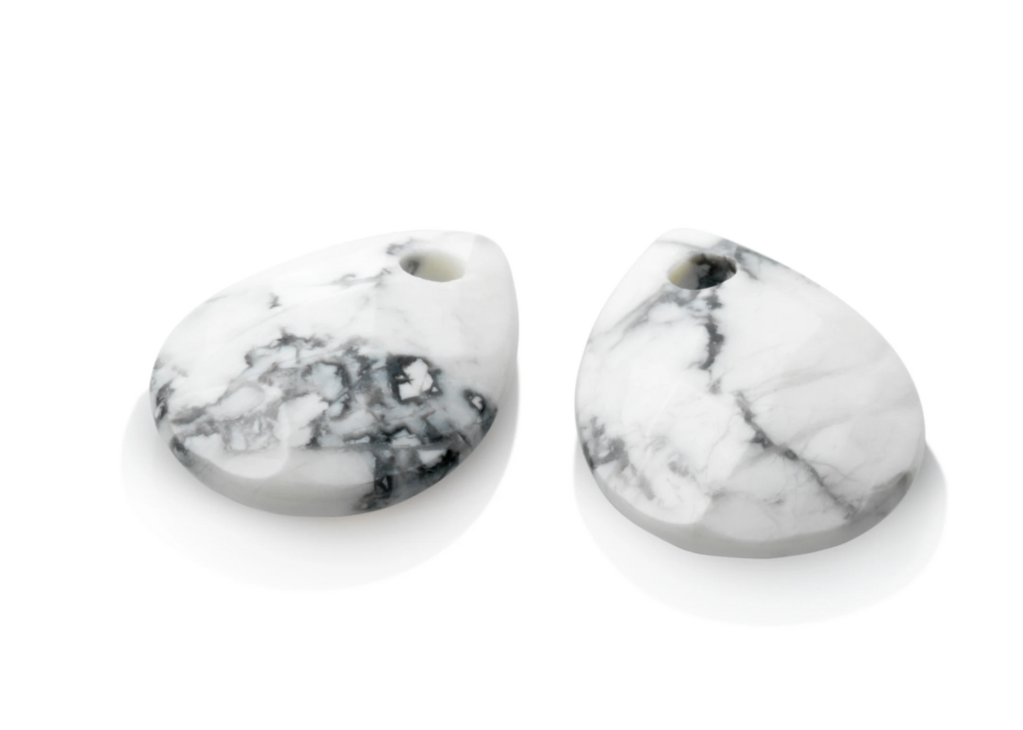Facet Tear Drop - Howlite