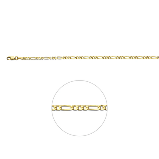 figaro 3,0 mm 14K geelgoud