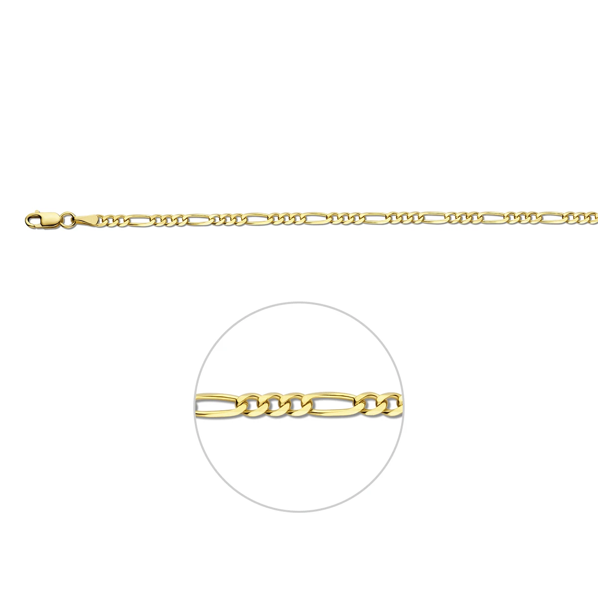 figaro 3,0 mm 14K geelgoud