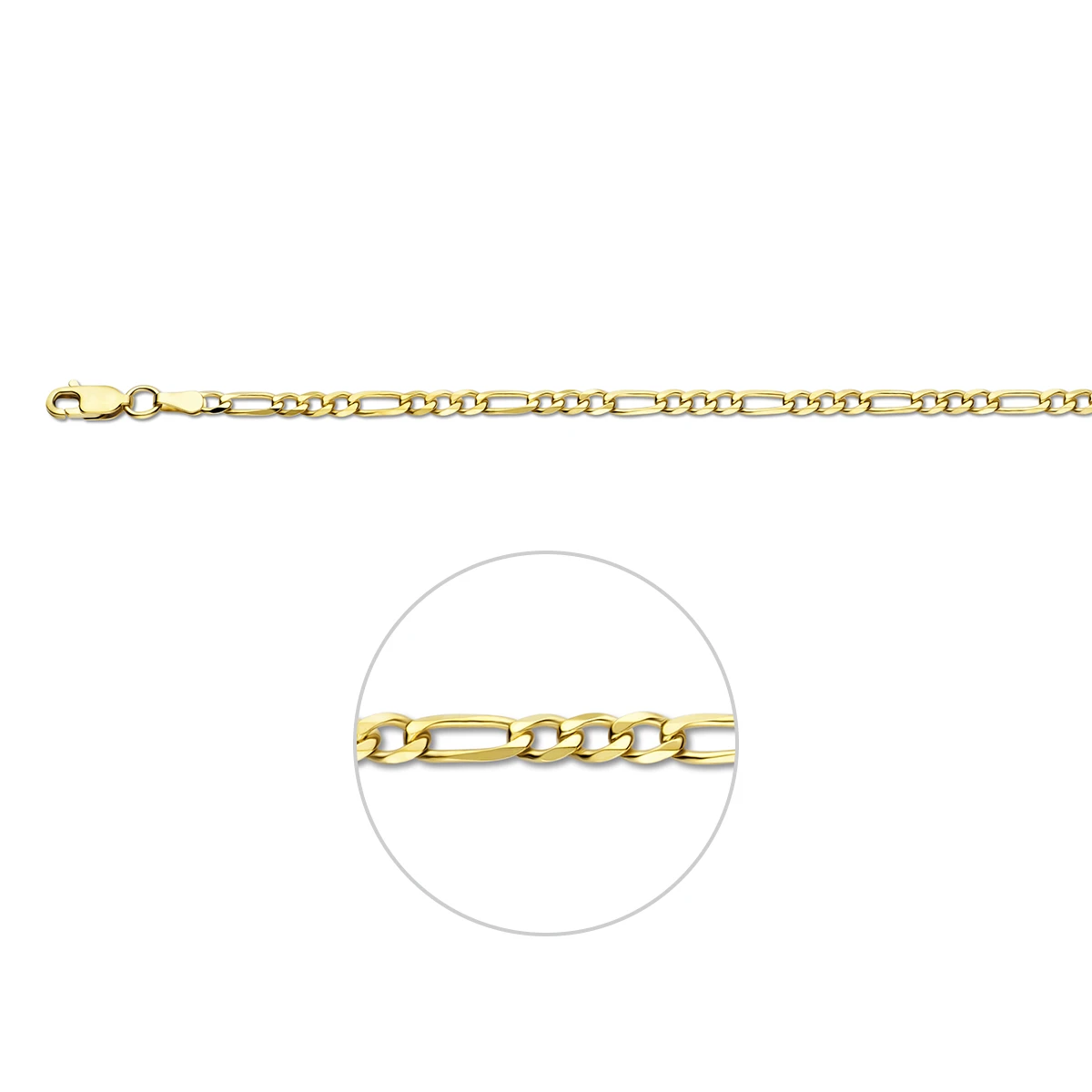figaro 3,0 mm 14K geelgoud
