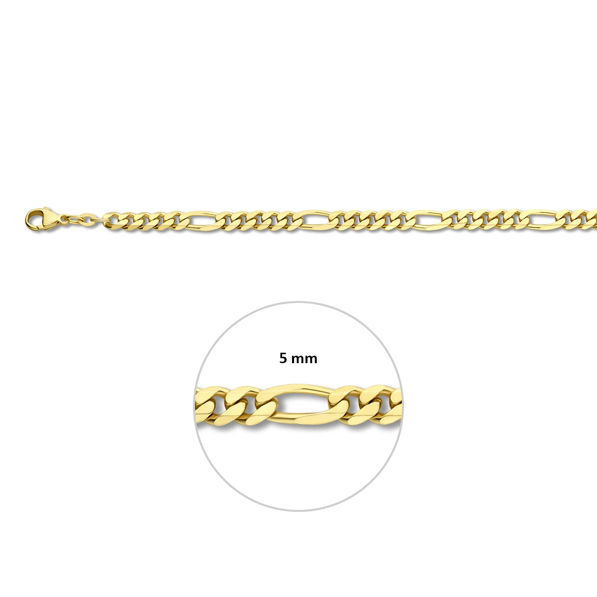 figaro 5,0 mm doublé 10/000 (geel)