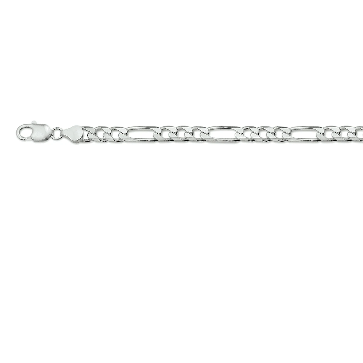 figaro 7 mm zilver wit