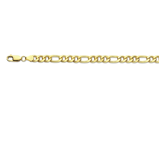 figaro massief 7,0 mm Silgold (geel met zilverkern)