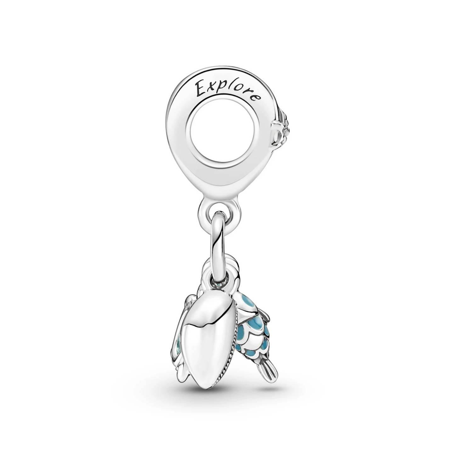 Fish, Sea Turtle & Conch Triple Dangle Charm