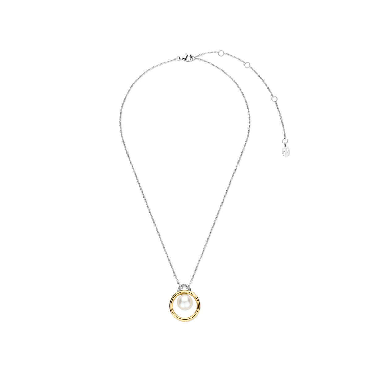 Floating Pearl Cirkel Ketting