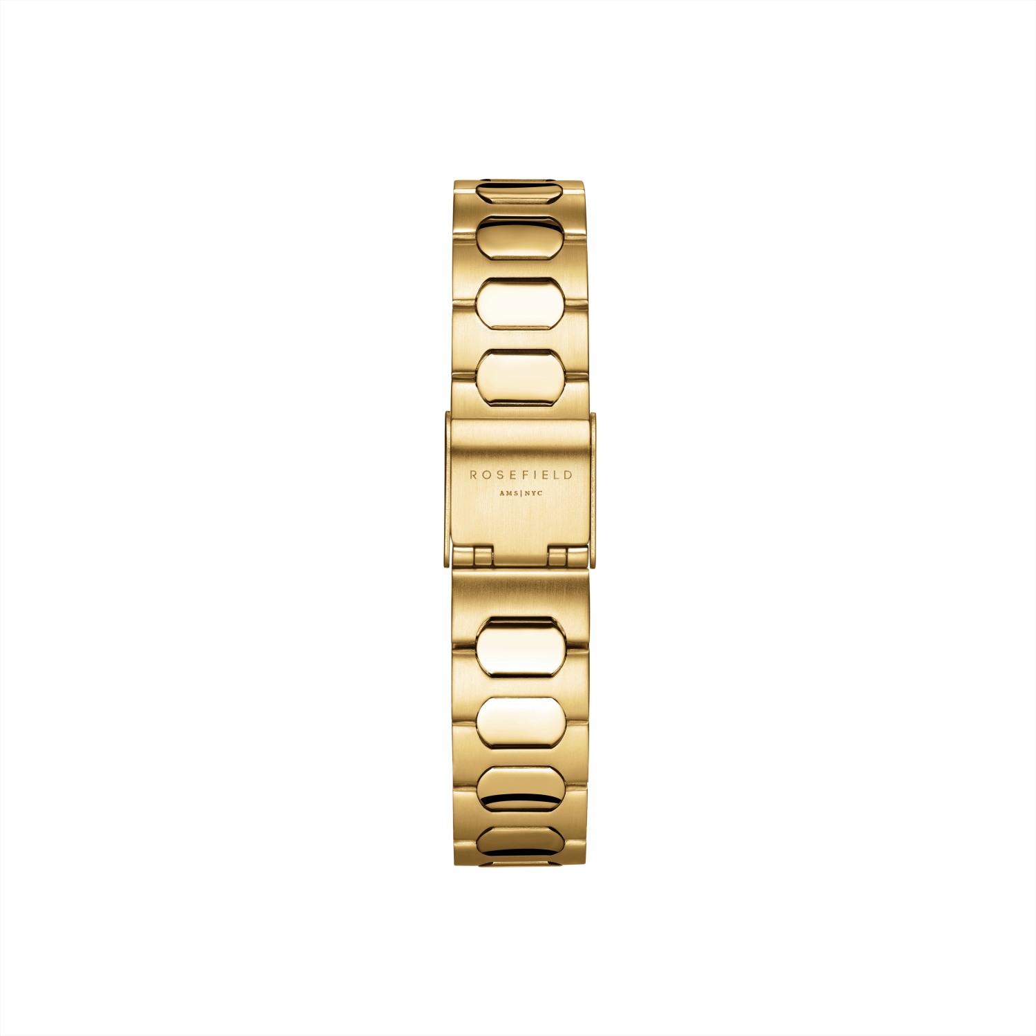 Gaia Roman Indexes Gold / Cilinder Steel Strap Matte & Shine Gold