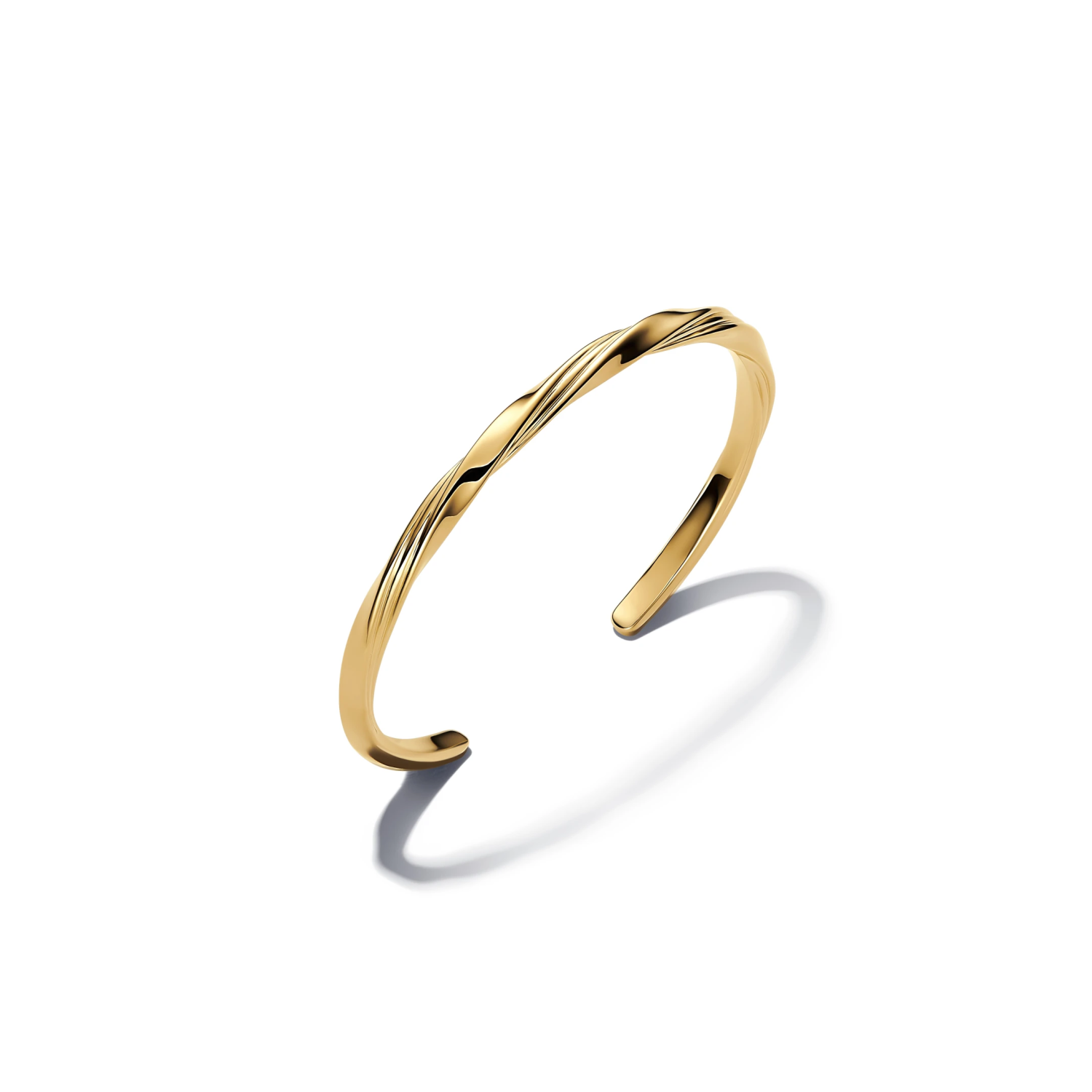 Gedraaide open bangle