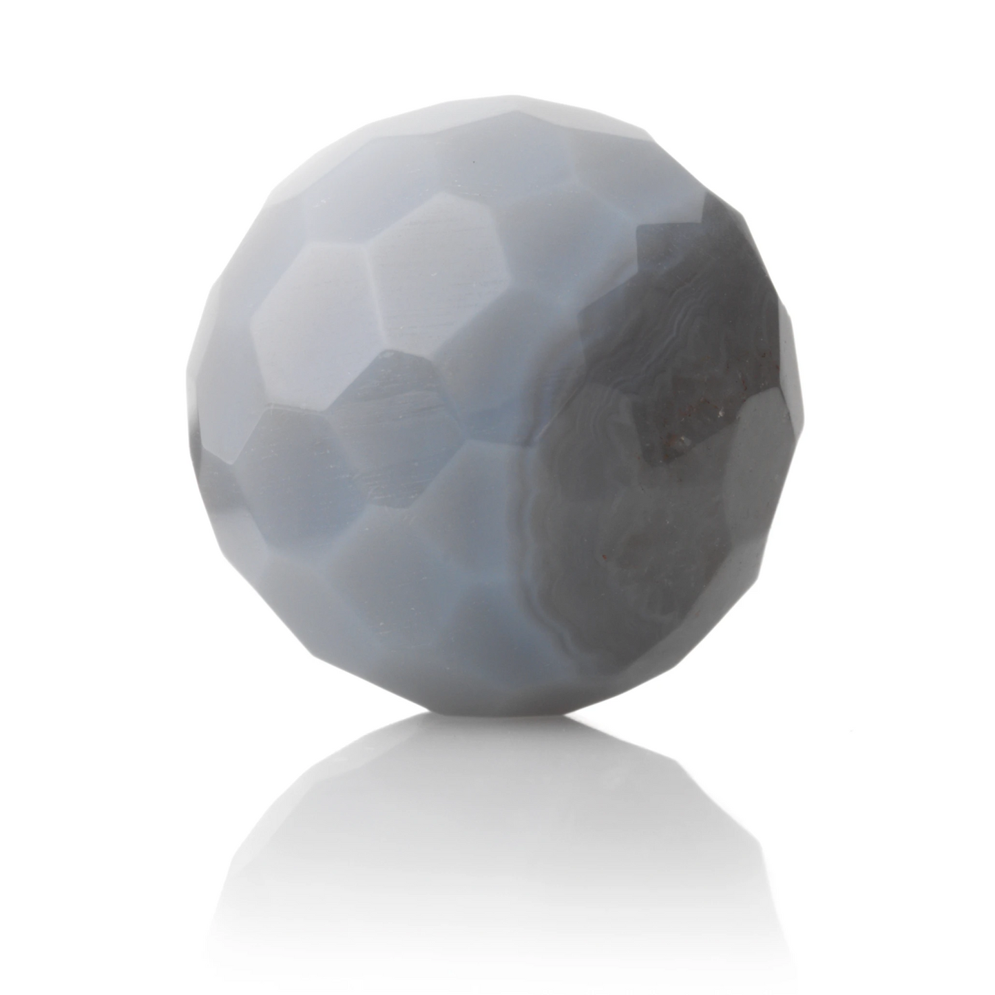 Gemstone - Grey Agate - Facet 14mm