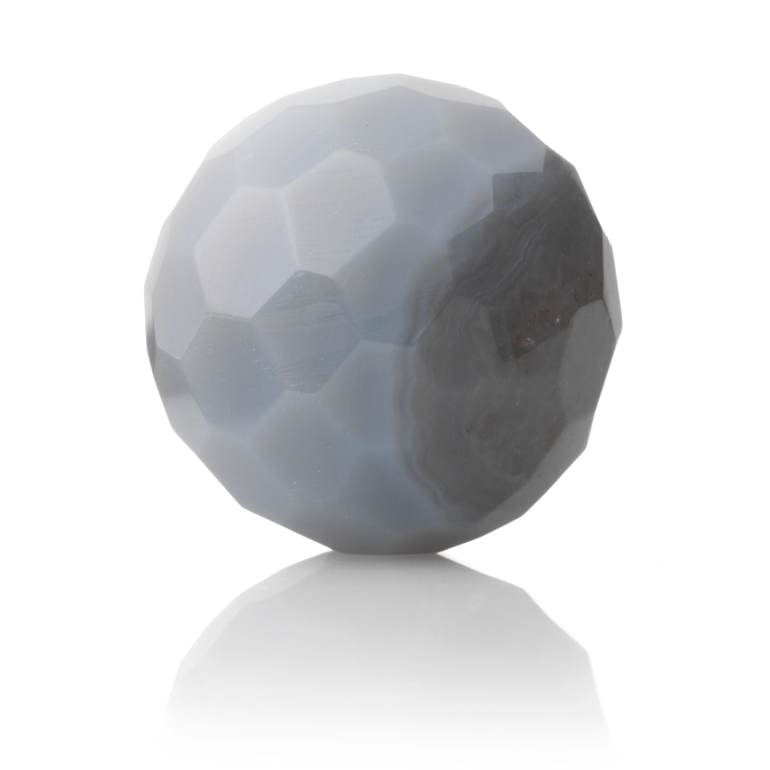 Gemstone - Grey Agate - Facet 14mm