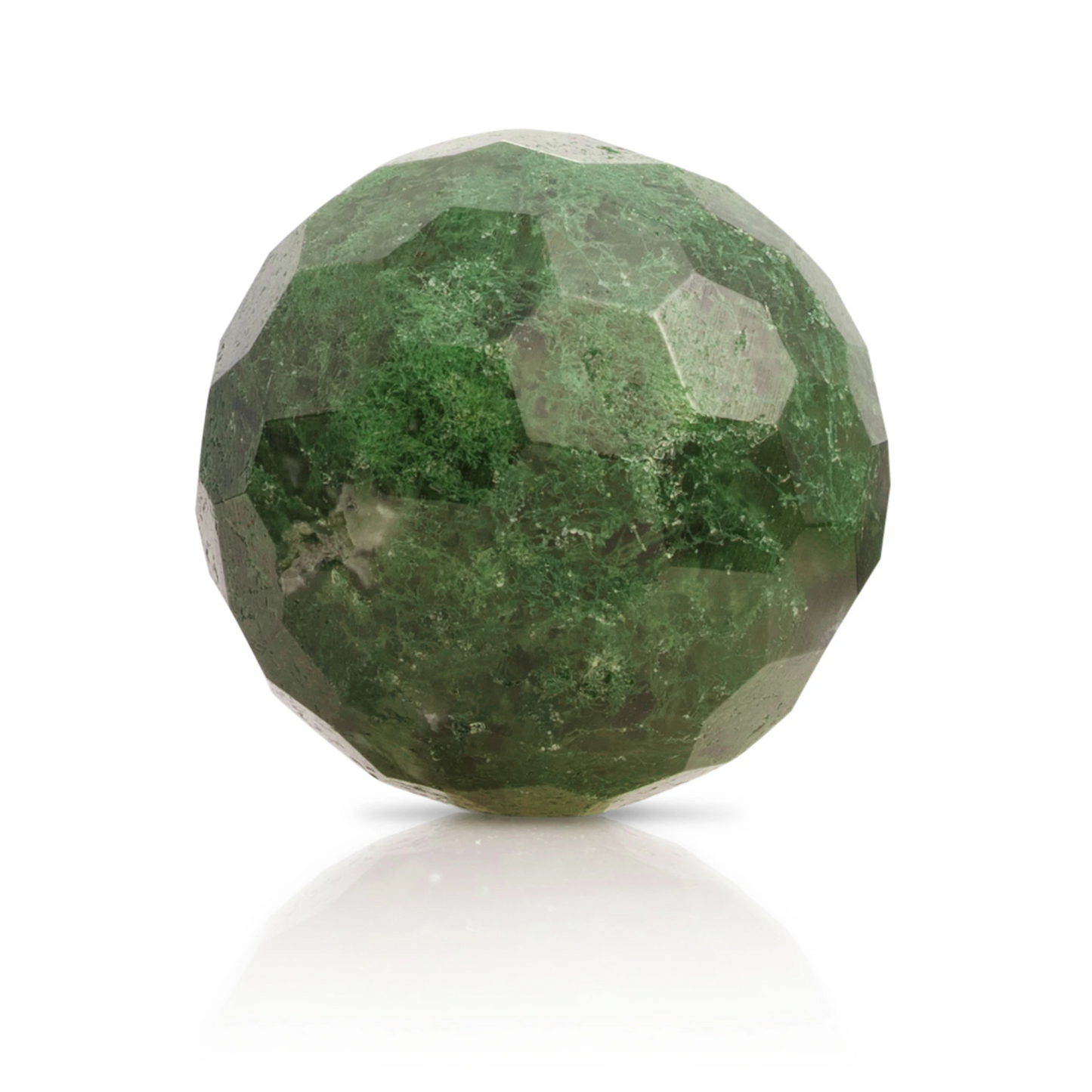 Gemstone - Moss Agate - Facet 20mm