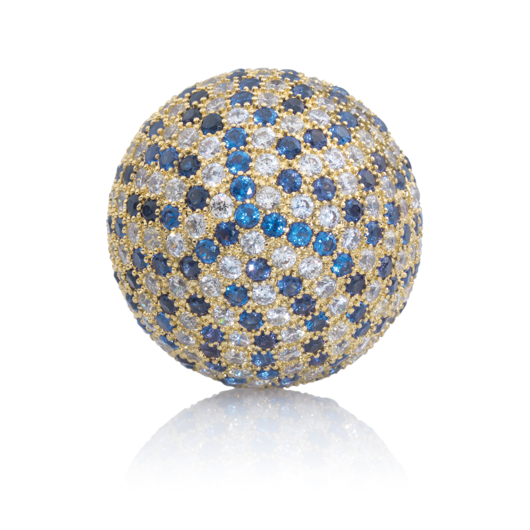 Gemstone - Polaris Gold Blue Flame - 14mm