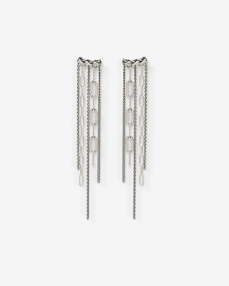 George Multi Chain Oorbel Zilver Single Piece