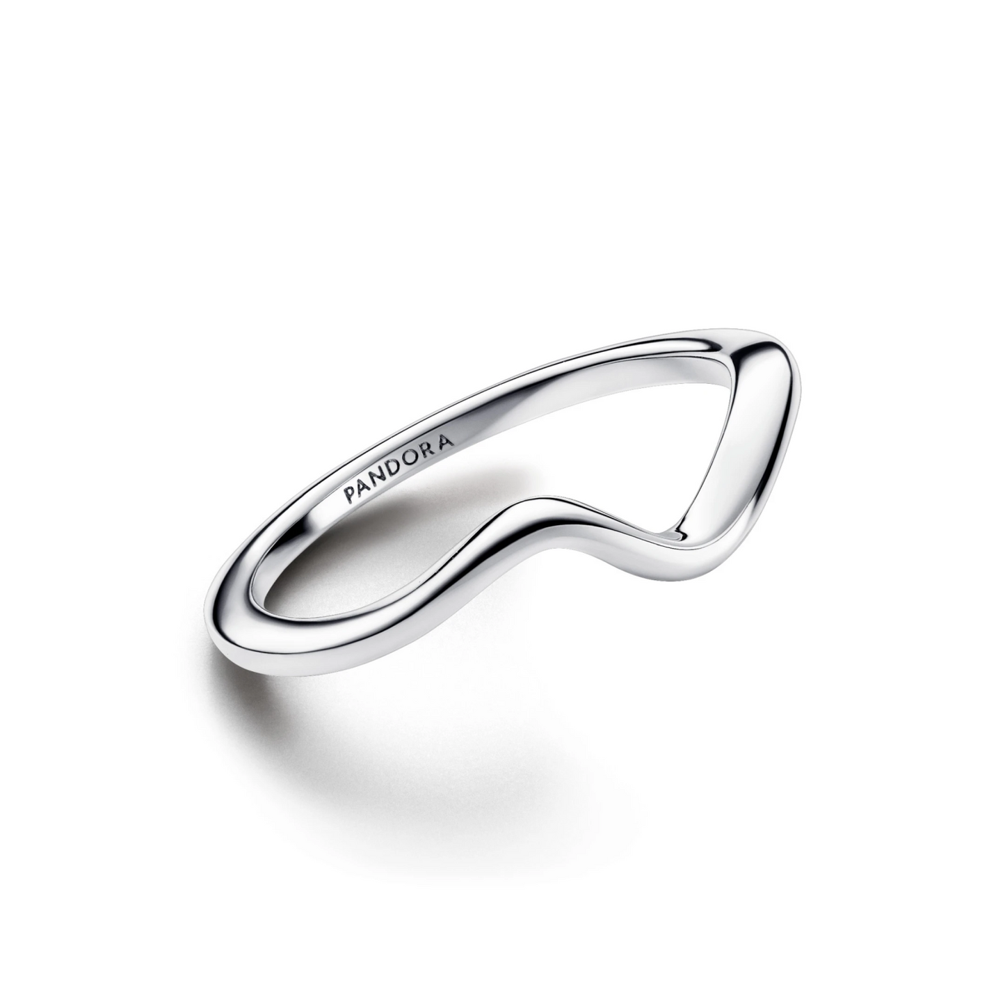 Gepolijste golvende ring