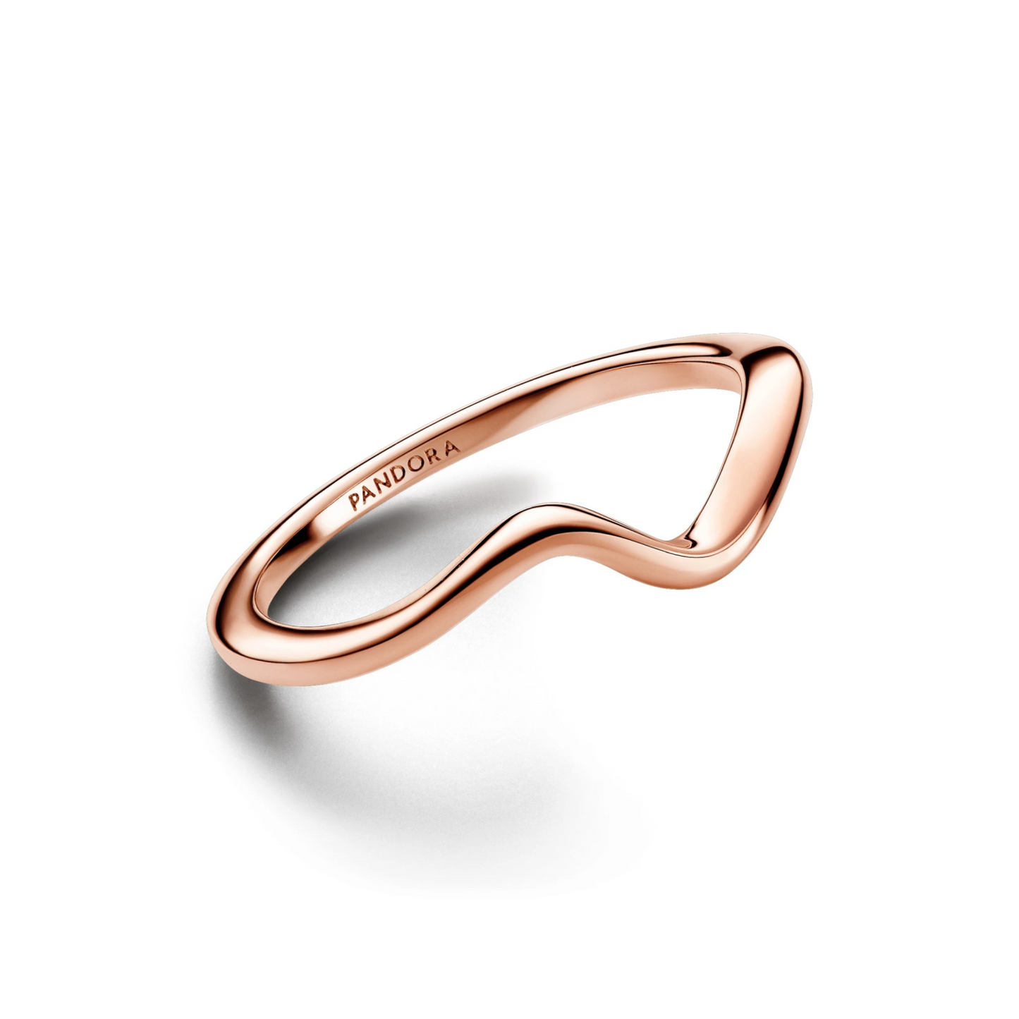 Gepolijste golvende ring