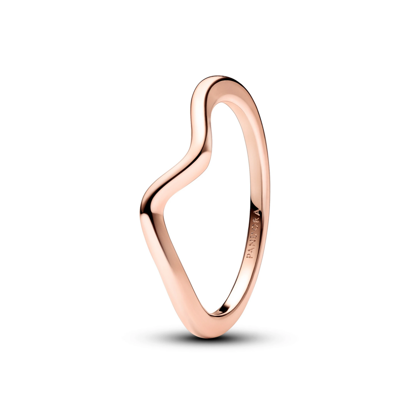Gepolijste golvende ring