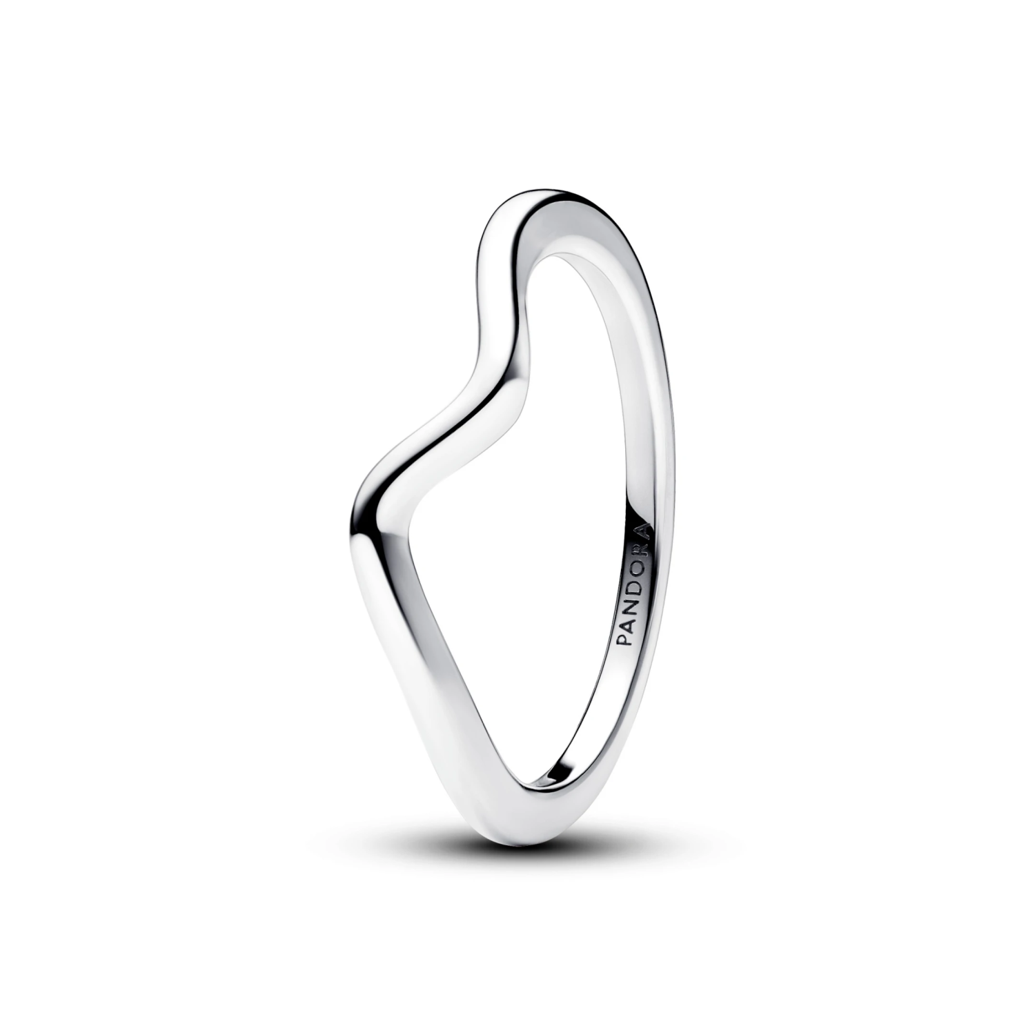 Gepolijste golvende ring