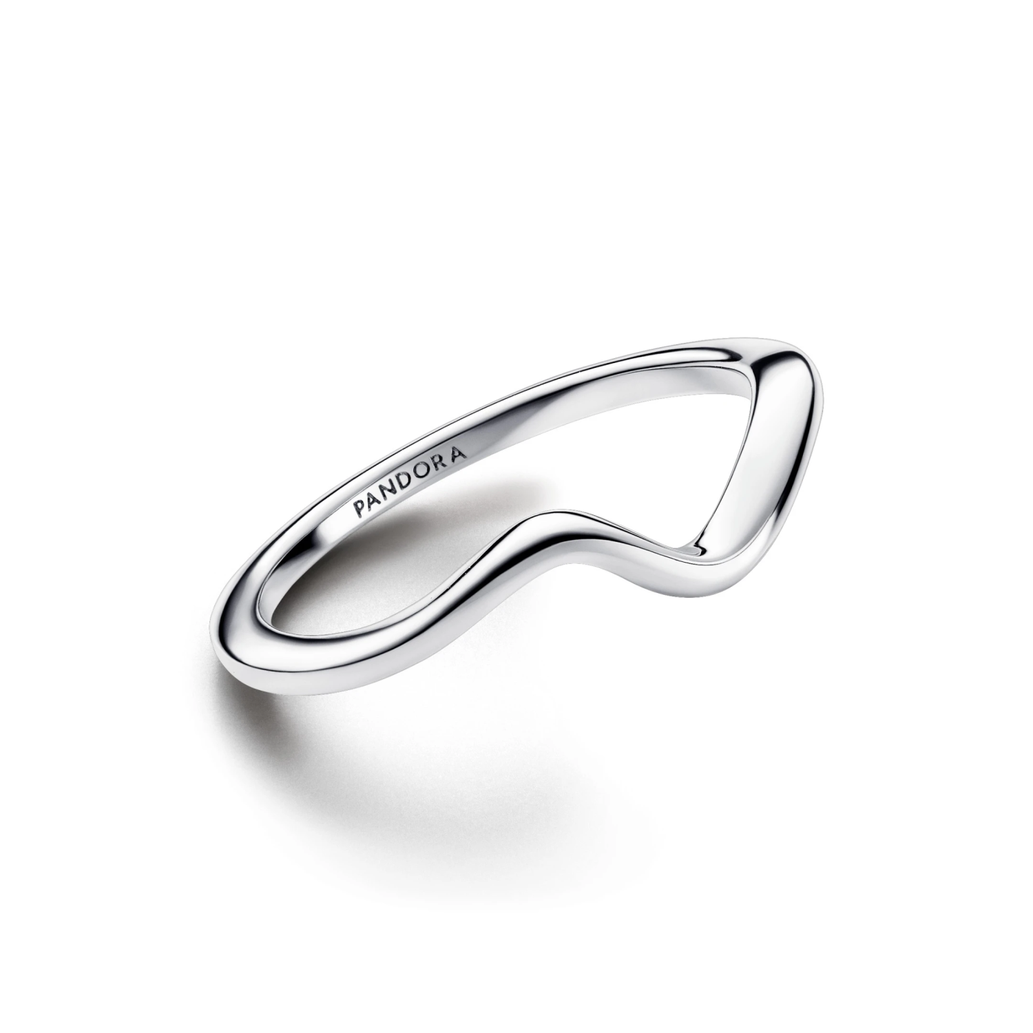 Gepolijste golvende ring