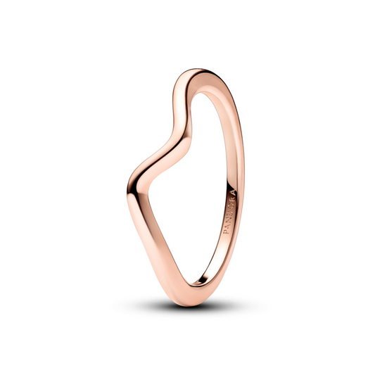 Gepolijste golvende ring