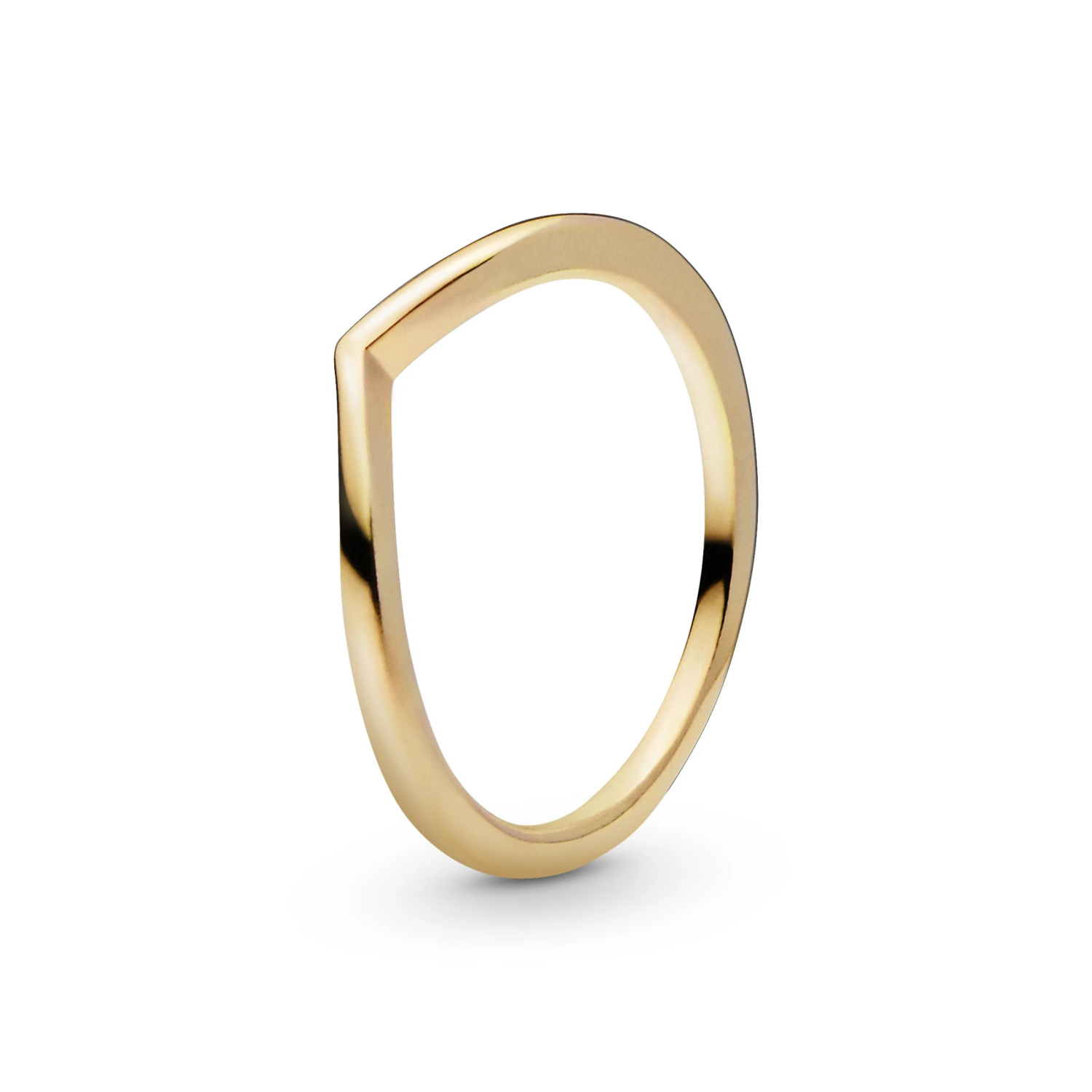 Gepolijste wishbone-ring