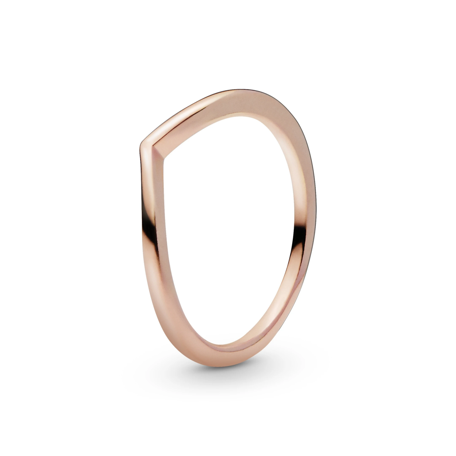 Gepolijste wishbone-ring